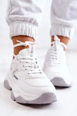 Big Star Shoes Buty Sportowe Big Star*Damskie Sneakersy Buty Sportowe Big Star JJ274579 Białe