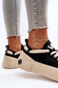 GOE Sneakersy Damskie*Damskie Sneakersy NN2N4061 Czarne