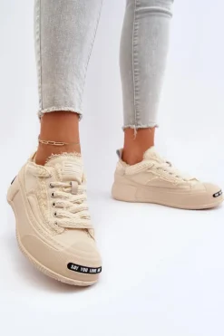 Damskie GOE Damskie Sneakersy NN2N4060 Beżowe