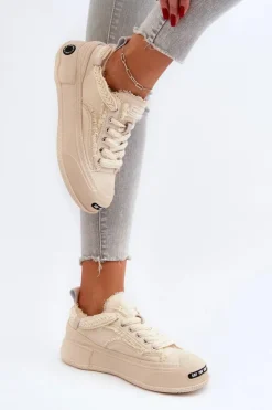 Damskie GOE Damskie Sneakersy NN2N4060 Beżowe