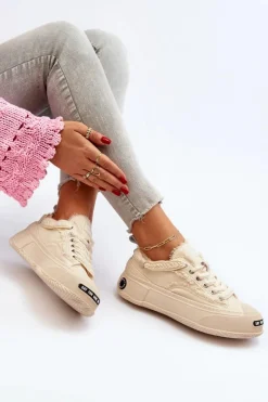 Damskie GOE Damskie Sneakersy NN2N4060 Beżowe