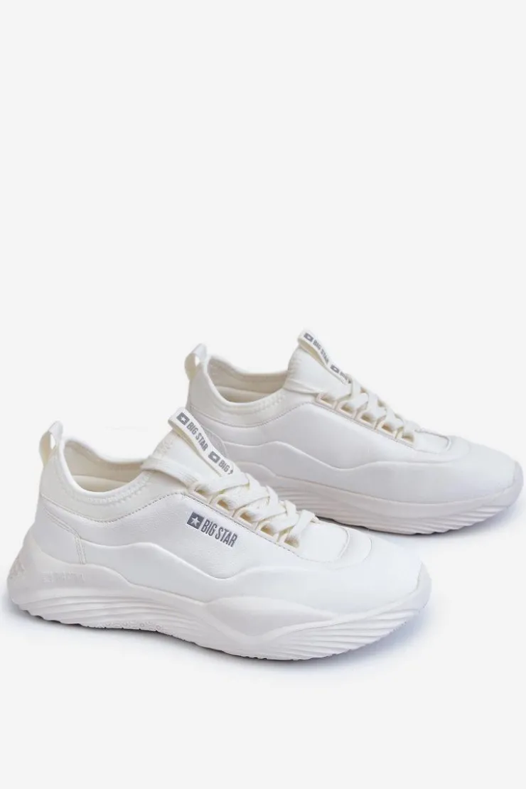 Damskie Big Star Shoes Damskie Sneakersy Memory Foam System Big Star LL274417 Białe