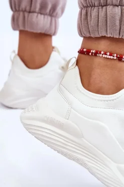 Damskie Big Star Shoes Damskie Sneakersy Memory Foam System Big Star LL274417 Białe