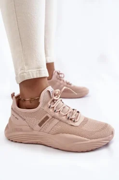 Damskie Big Star Shoes Damskie Sneakersy Memory Foam System Big Star KK274348 Różowe