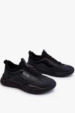 Big Star Shoes Buty Sportowe Big Star|Sneakersy Damskie*Damskie Sneakersy Memory Foam System Big Star LL274419 Czarne