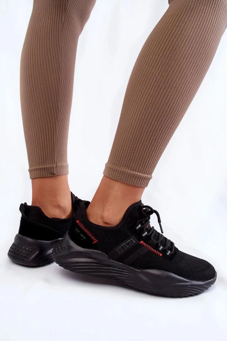 Discount Big Star Shoes Damskie Sneakersy Memory Foam System Big Star KK274345 Czarne