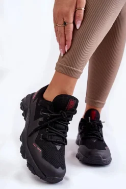 Big Star Shoes Buty Sportowe Big Star|Sneakersy Damskie*Damskie Sneakersy Memory Foam System Big Star KK274211 Czarne