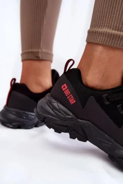 Big Star Shoes Buty Sportowe Big Star|Sneakersy Damskie*Damskie Sneakersy Memory Foam System Big Star KK274211 Czarne