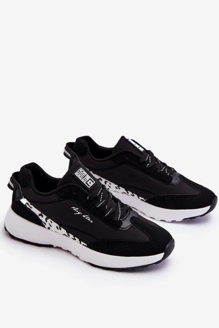 Sale Big Star Shoes Damskie Sneakersy Memory Foam System Big Star LL274956 Czarne