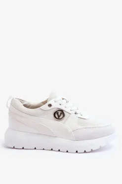 Damskie Buty damskie Vinceza Damskie Sneakersy Na Platformie Białe Chana