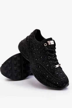 Sale GOE Damskie Sneakersy Na Platformie JJ2N4058 Czarne