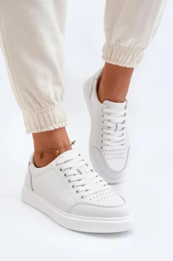 Discount Buty damskie Vinceza Damskie Sneakersy Skóra Naturalna Białe Dimpna