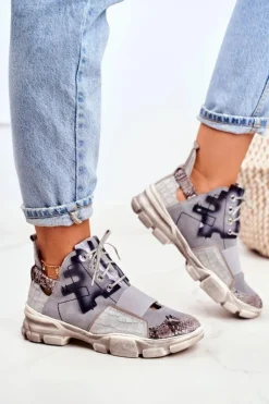 Damskie Maciejka Damskie Sneakersy Skórzane 04423-13