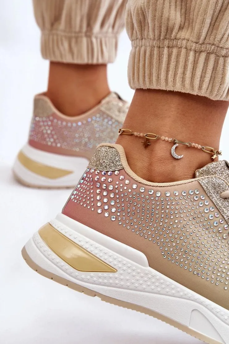 Boto Buty Sportowe Na Platformie|Sneakersy Damskie*Damskie Sneakersy Z Cyrkoniami Multikolor Raiden