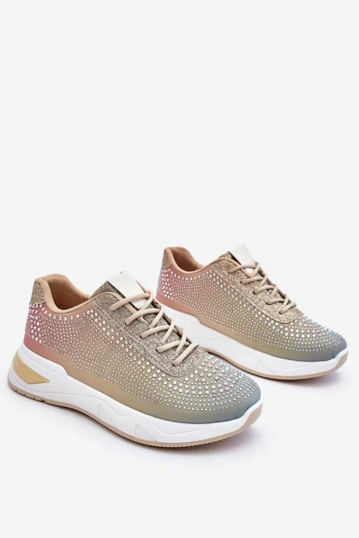 Boto Buty Sportowe Na Platformie|Sneakersy Damskie*Damskie Sneakersy Z Cyrkoniami Multikolor Raiden