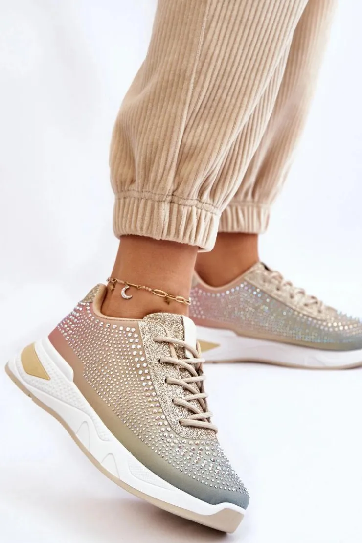 Boto Buty Sportowe Na Platformie|Sneakersy Damskie*Damskie Sneakersy Z Cyrkoniami Multikolor Raiden