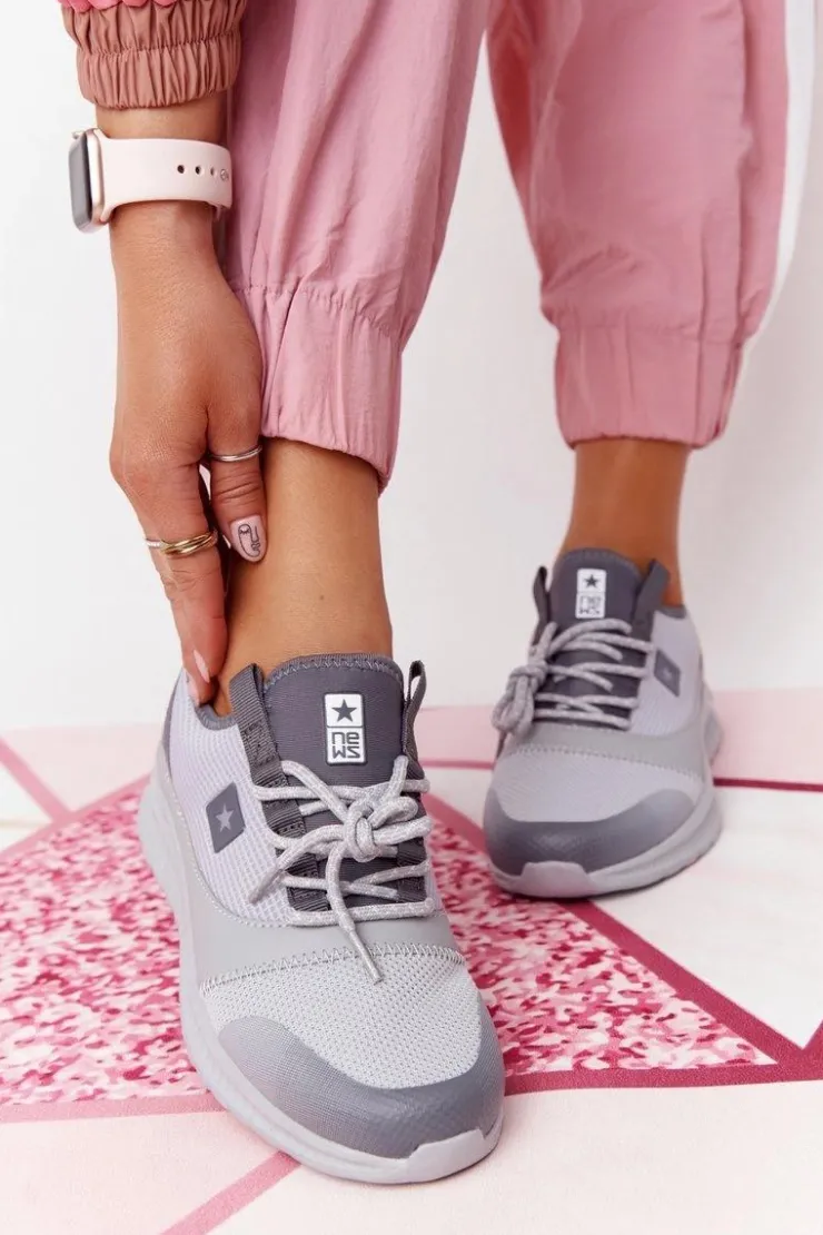 Damskie Evento Damskie Sportowe Buty Comfort Foam Szare The Best