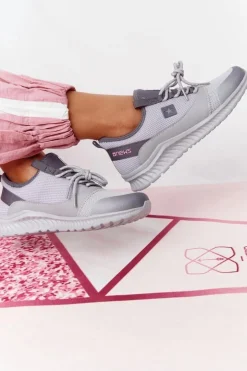 Damskie Evento Damskie Sportowe Buty Comfort Foam Szare The Best