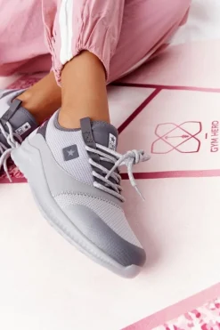 Damskie Evento Damskie Sportowe Buty Comfort Foam Szare The Best