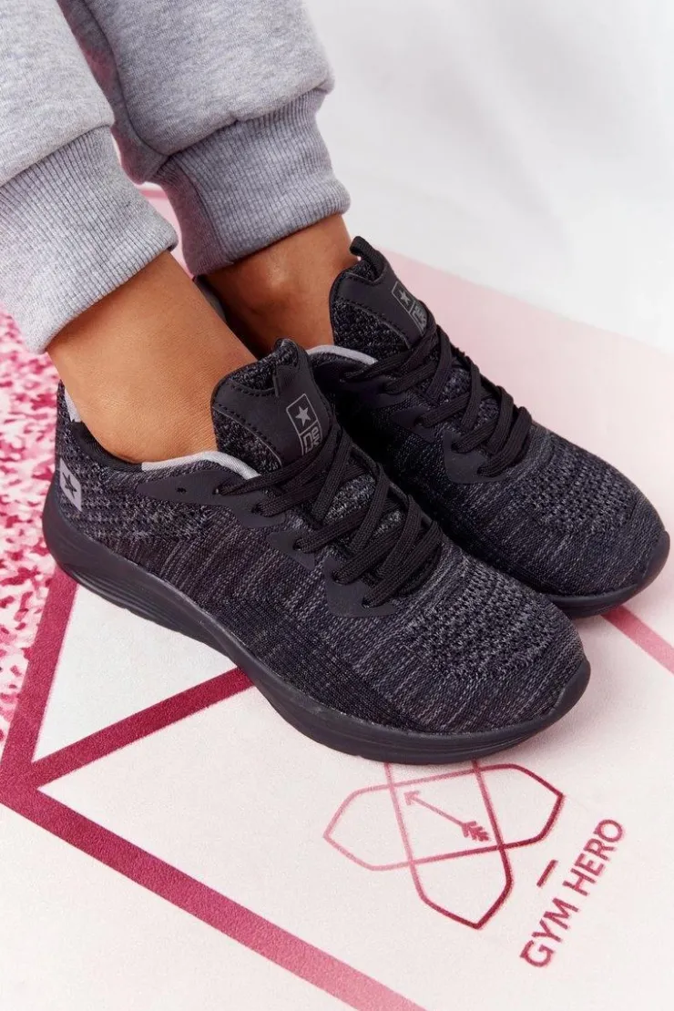 Damskie Evento Damskie Sportowe Buty Comfort Foam Czarne Long Distance