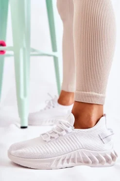 Damskie Boto Damskie Sportowe Buty Materiałowe Białe Lenney