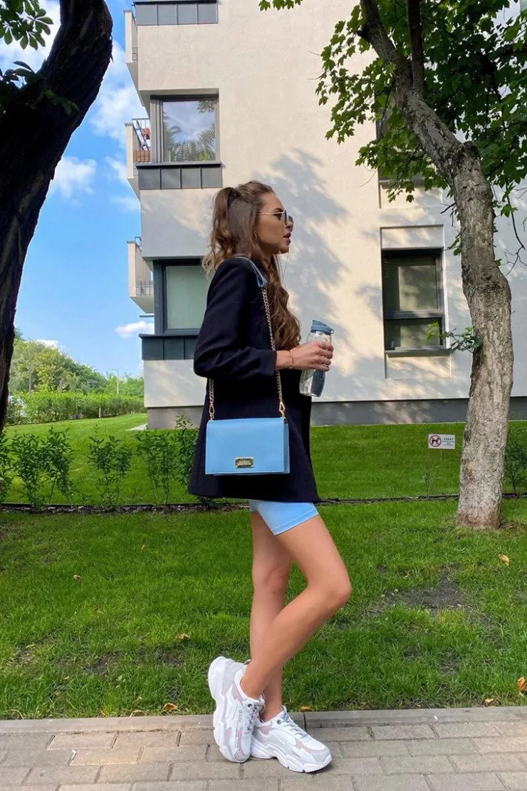 Big Star Shoes Trampki Damskie Big Star|Big Star*Damskie Sportowe Buty Memory Foam Big Star HH274255 Biało-Fioletowe