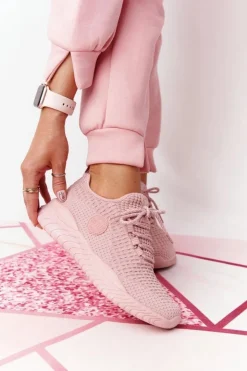 Online Big Star Shoes Damskie Sportowe Buty Memory Foam Big Star HH274299 Różowe