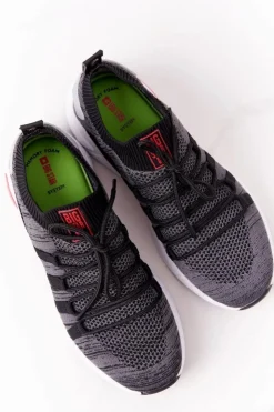 Damskie Big Star Shoes Damskie Sportowe Buty Memory Foam Big Star HH274532 Ciemnoszare