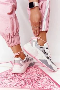 New Big Star Shoes Damskie Sportowe Buty Memory Foam Big Star HH274326 Białe