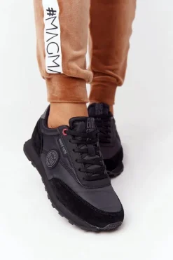 Damskie Big Star Shoes Damskie Sportowe Buty Memory Foam Big Star HH274528 Czarne