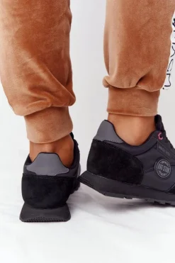 Damskie Big Star Shoes Damskie Sportowe Buty Memory Foam Big Star HH274528 Czarne