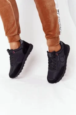 Damskie Big Star Shoes Damskie Sportowe Buty Memory Foam Big Star HH274528 Czarne