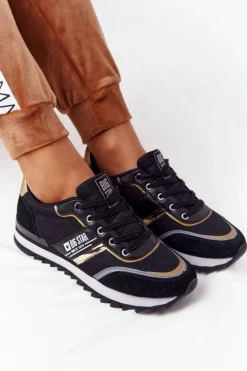 Online Big Star Shoes Damskie Sportowe Buty Memory Foam Big Star HH274272 Czarne