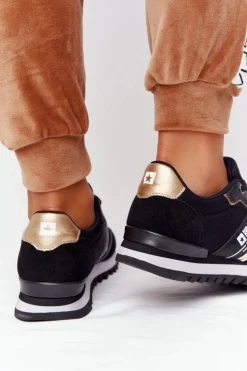 Online Big Star Shoes Damskie Sportowe Buty Memory Foam Big Star HH274272 Czarne