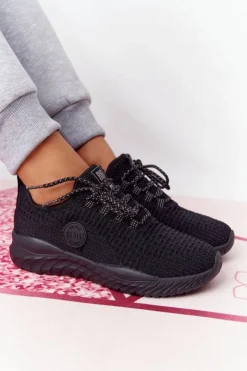 Damskie Big Star Shoes Damskie Sportowe Buty Memory Foam Big Star HH274298 Czarne