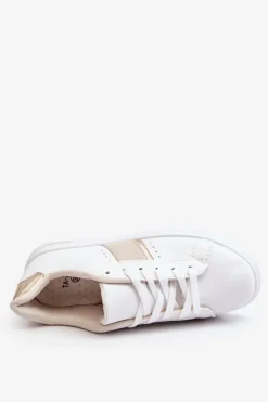 Clearance Boto Damskie Sportowe Buty Na Platformie Białe Soris