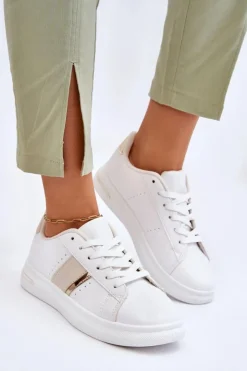 Clearance Boto Damskie Sportowe Buty Na Platformie Białe Soris