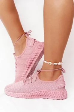 Boto Damskie Sportowe Buty Slip-on Różowe Do It