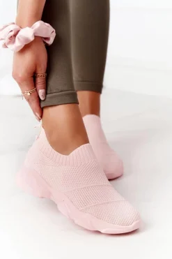 Boto Trampki Damskie Slip-On*Damskie Sportowe Buty Slip-on Różowe Yoga Class
