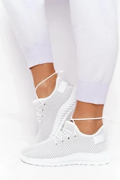 Damskie Boto Damskie Sportowe Buty Slip-on Białe Run Away