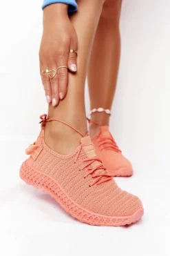 Hot Boto Damskie Sportowe Buty Slip-on Koralowe Do It