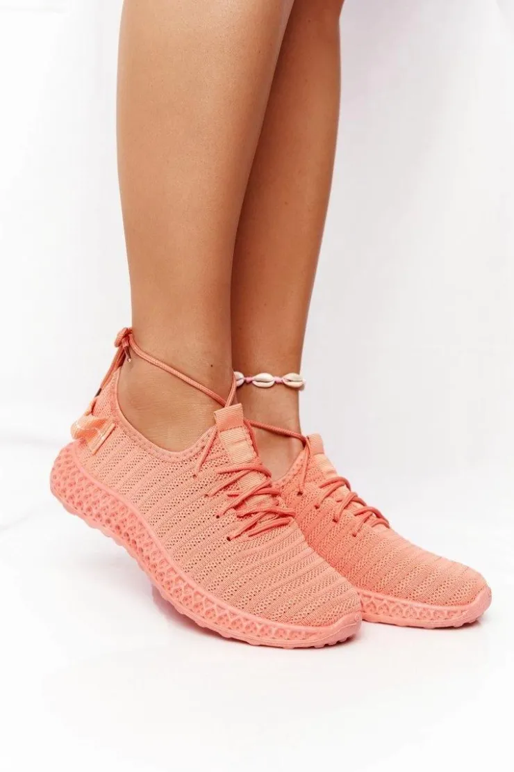 Hot Boto Damskie Sportowe Buty Slip-on Koralowe Do It