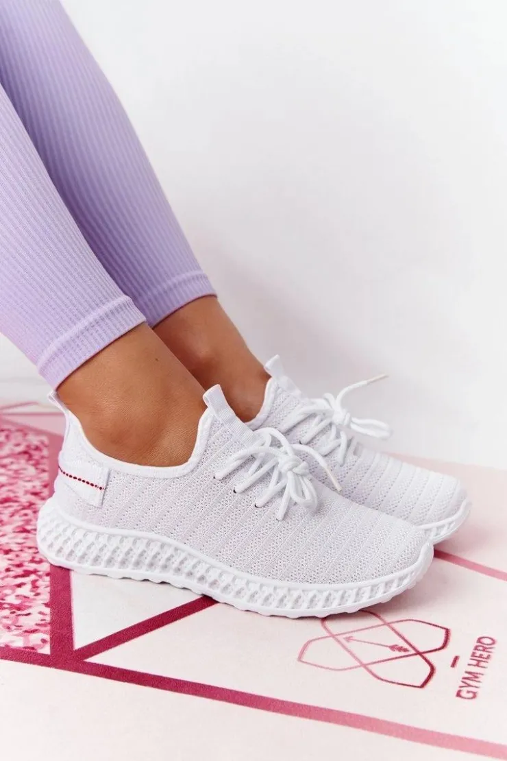 Hot Boto Damskie Sportowe Buty Slip-on Białe Do It