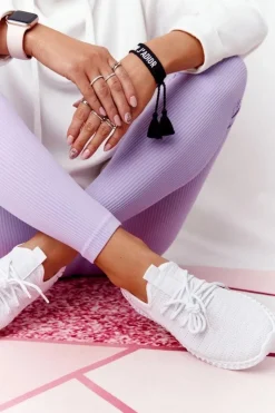 Hot Boto Damskie Sportowe Buty Slip-on Białe Do It