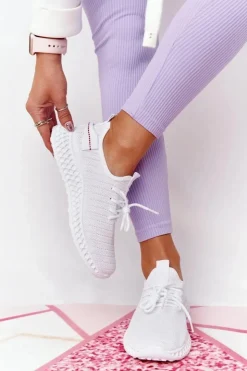 Hot Boto Damskie Sportowe Buty Slip-on Białe Do It