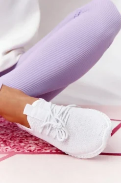 Hot Boto Damskie Sportowe Buty Slip-on Białe Do It