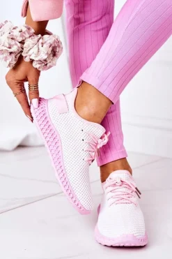 Damskie Boto Damskie Sportowe Buty Slip-on Jasnoróżowe Run Away