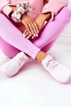 Damskie Boto Damskie Sportowe Buty Slip-on Jasnoróżowe Run Away