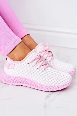 Damskie Boto Damskie Sportowe Buty Slip-on Jasnoróżowe Run Away