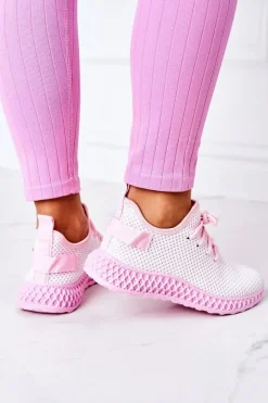Damskie Boto Damskie Sportowe Buty Slip-on Jasnoróżowe Run Away